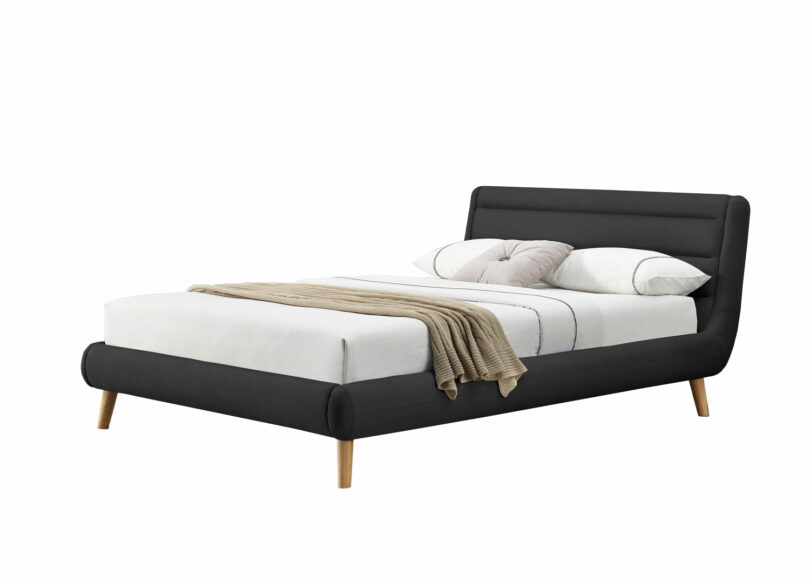 Lit 2 places adulte en tissu