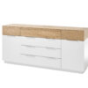 Meuble buffet long laqué blanc contemporain