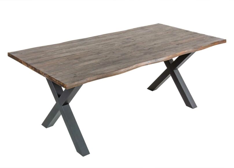 Table de repas en bois d'Acacia marron design