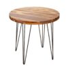 Table de repas ronde naturelle