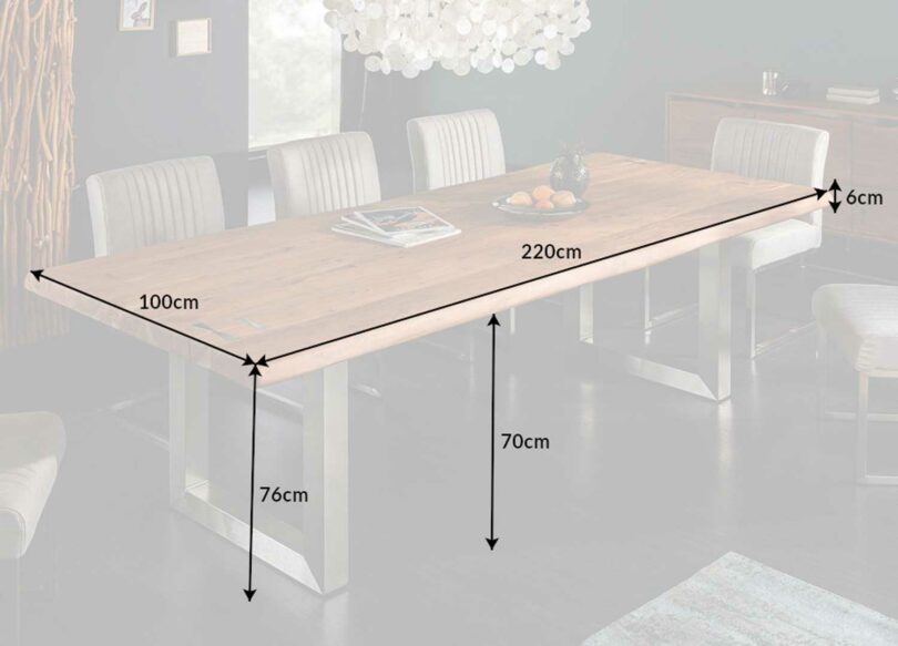 Dimensions de la table de repas