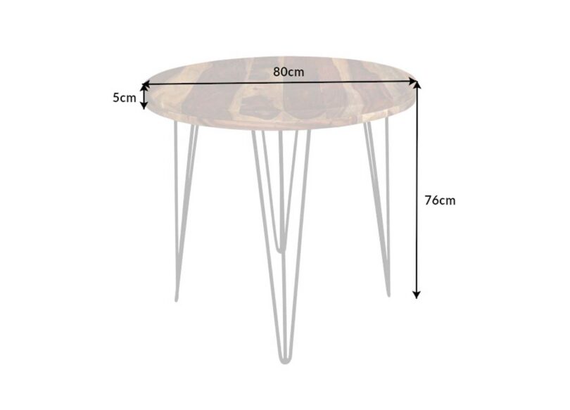 Dimensions de la table à manger ronde