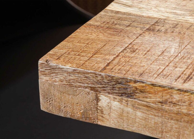 Plateau en bois de manguier de la table à manger