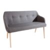 banquette style scandinave grise pas cher - Gris