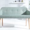 banc scandinave avec accoudoirs