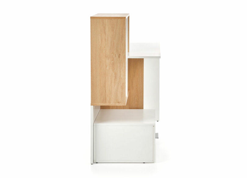 détail bureau pas cher pour ado blanc et bois