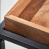 détail qualité du plateau des tables basses