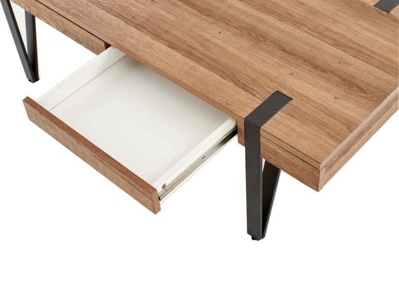 tiroir de la table basse moderne industrielle