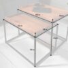dimensions tables basses encastrable style industriel