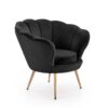 fauteuil coquillage confortable noir - Noir