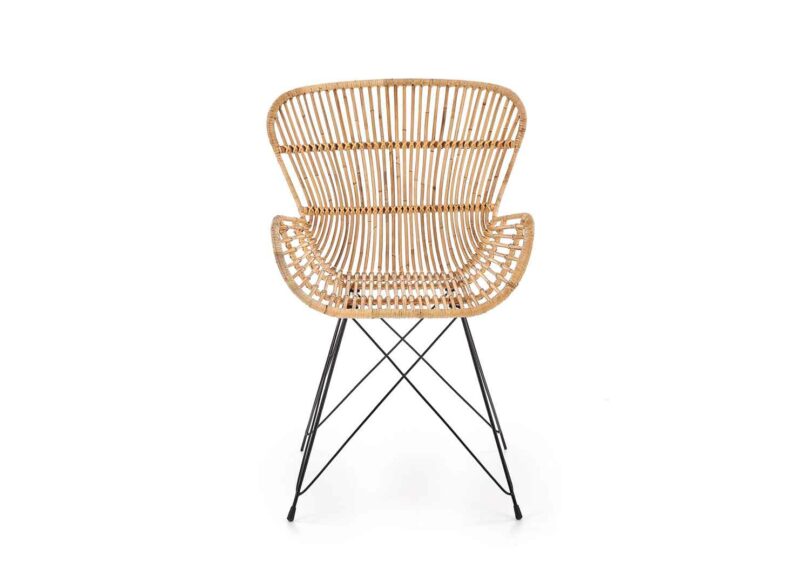 chaise de salle à manger en rotin naturel