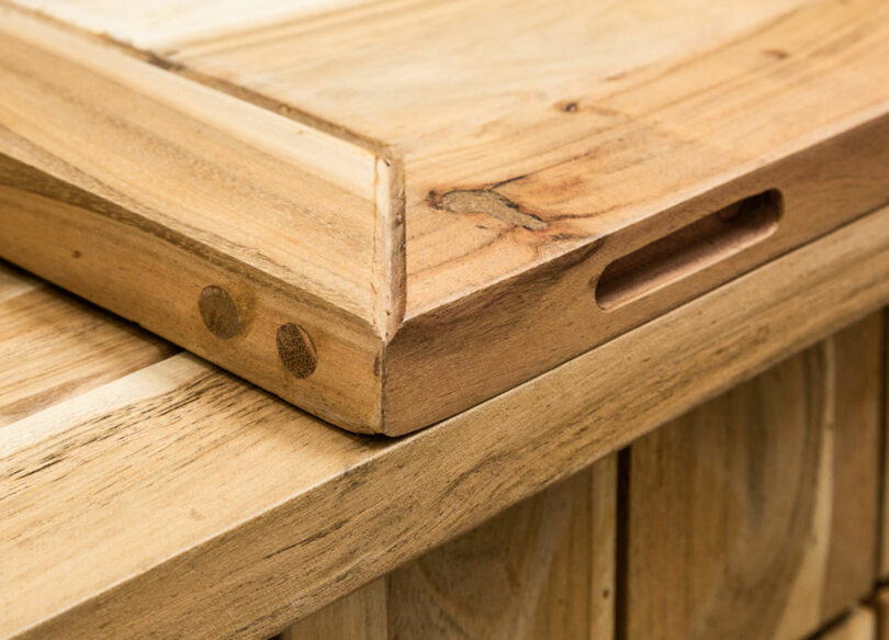 qualité du bar en bois d'acacia massif