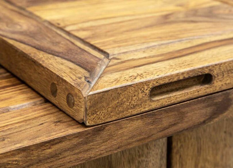 qualité et détail du bar en bois