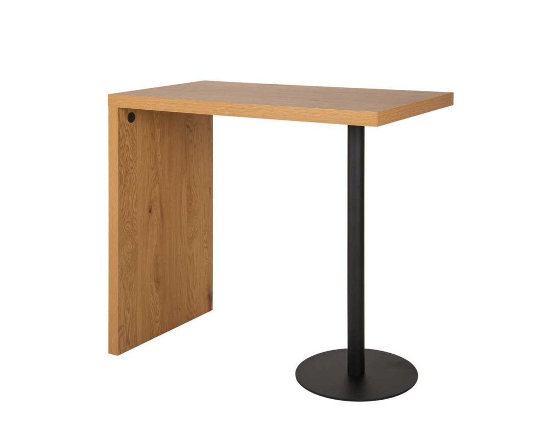 table de bar haute 120 cm style industriel