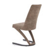 Chaise en simili cuir marron