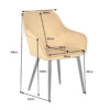 Dimensions de la chaises de séjour design