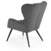 Dos du fauteuil relax en velours