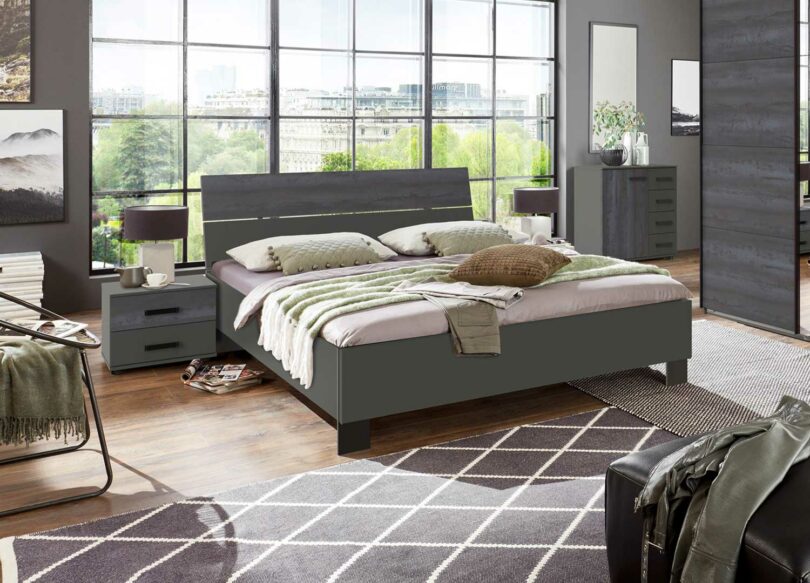 Lit adulte 160x200cm et 180x200cm design moderne