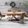 Table de repas extensible en bois