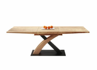 Table à manger en bois extensible pied design