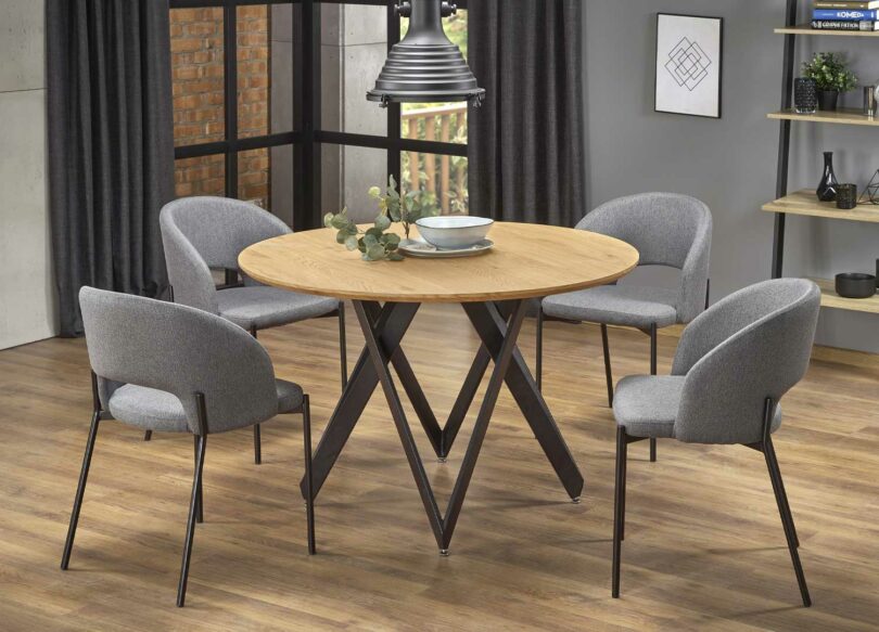 Table de salle à manger ronde moderne