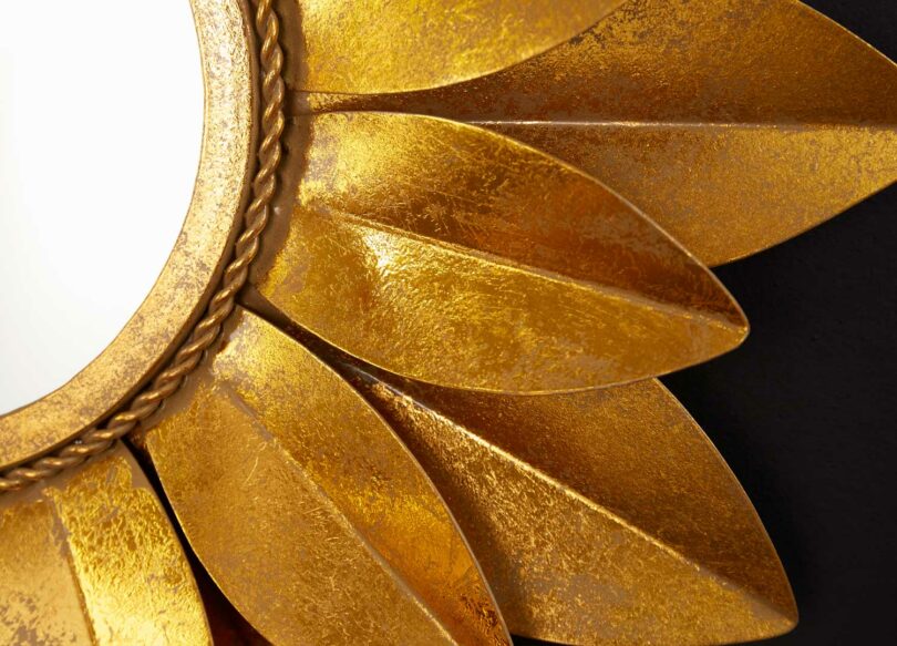 Feuilles de tournesol dorés