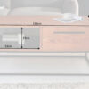 dimensions table basse industrielle