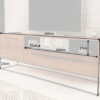 dimensions meuble tv en bois massif