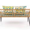banc de jardin en rotin