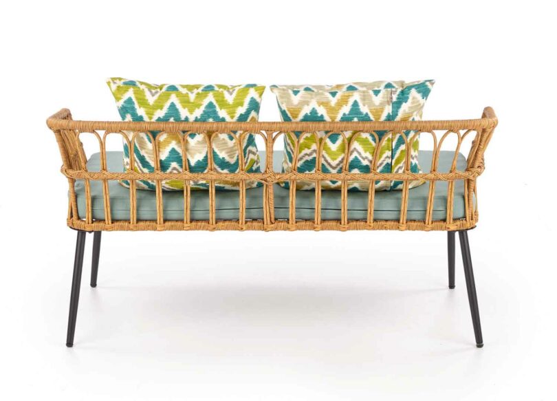 banc de jardin en rotin