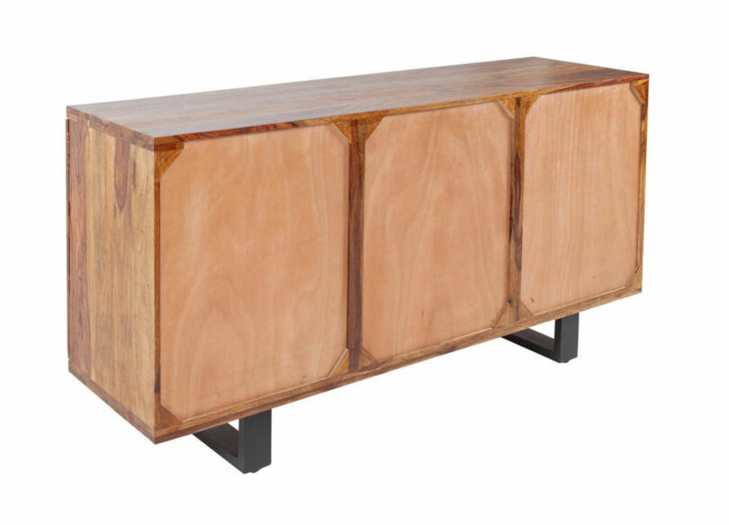 arrière du buffet en bois massif