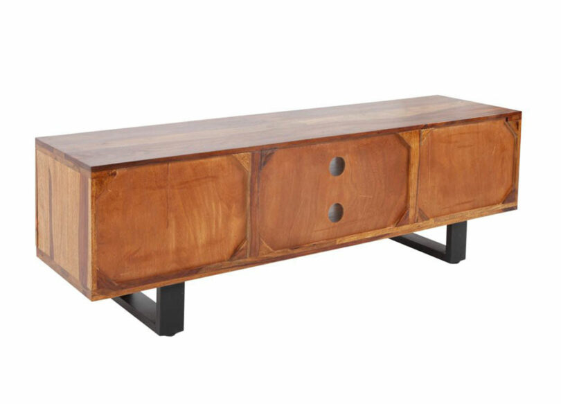 arrière du meuble tv en bois massif