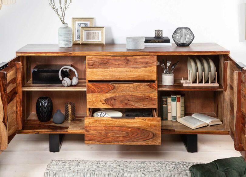 buffet 160 cm avec tiroirs