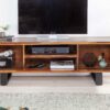 meuble tv avec rangement style industriel