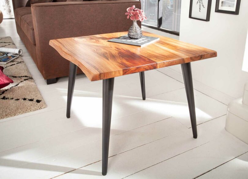 petit table de salon 60 cm en bois massif