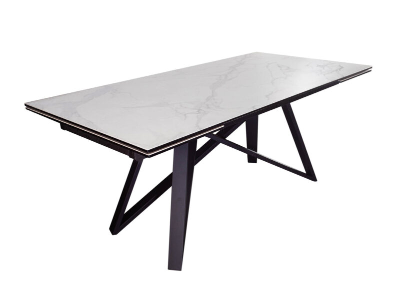 table à manger 180-260 cm moderne plateau en céramique