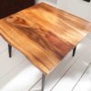 table d'appoint carré en bois massif