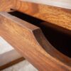 tiroir de la table basse en bois massif