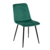 Chaise en velours vert