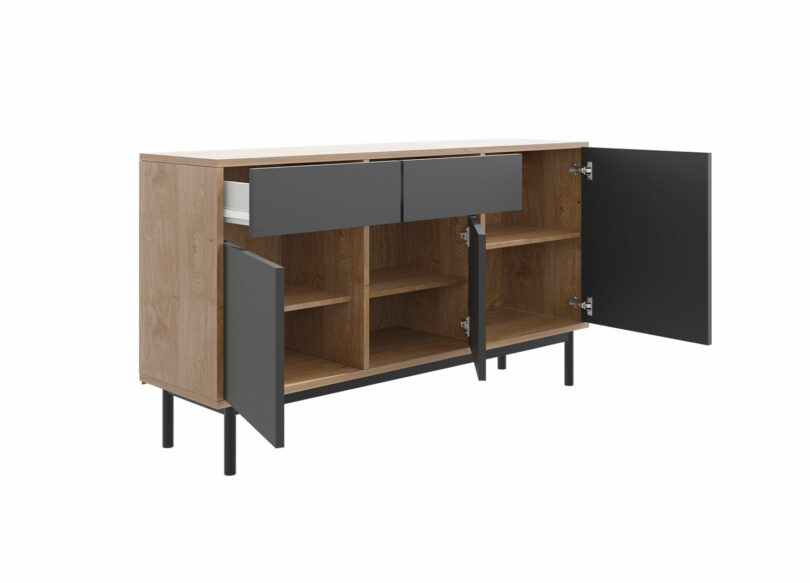 Buffet gris anthracite pas cher