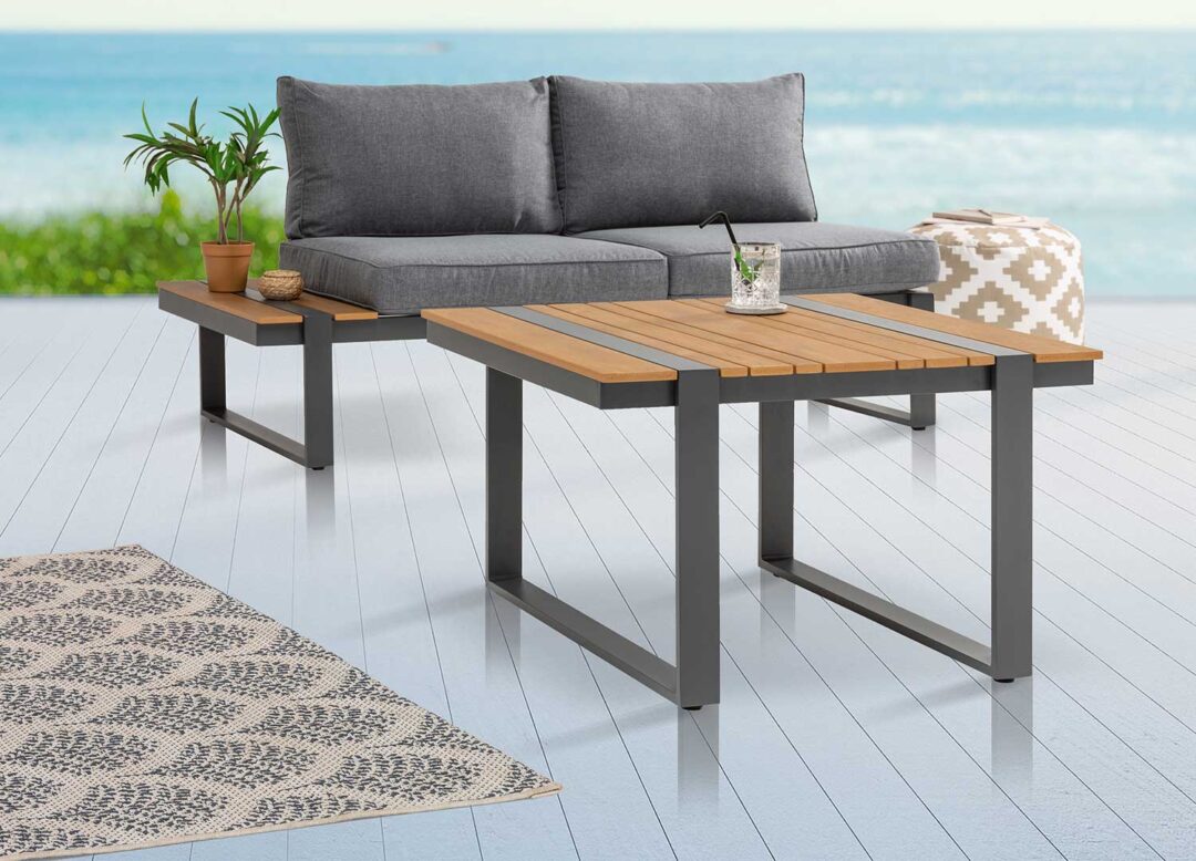 Table basse de jardin en composite