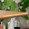 Plateau avec aluminium et bois