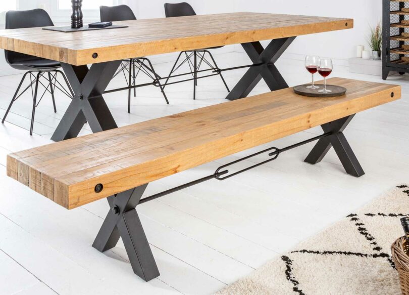 banc d'intérieur en bois 170 cm