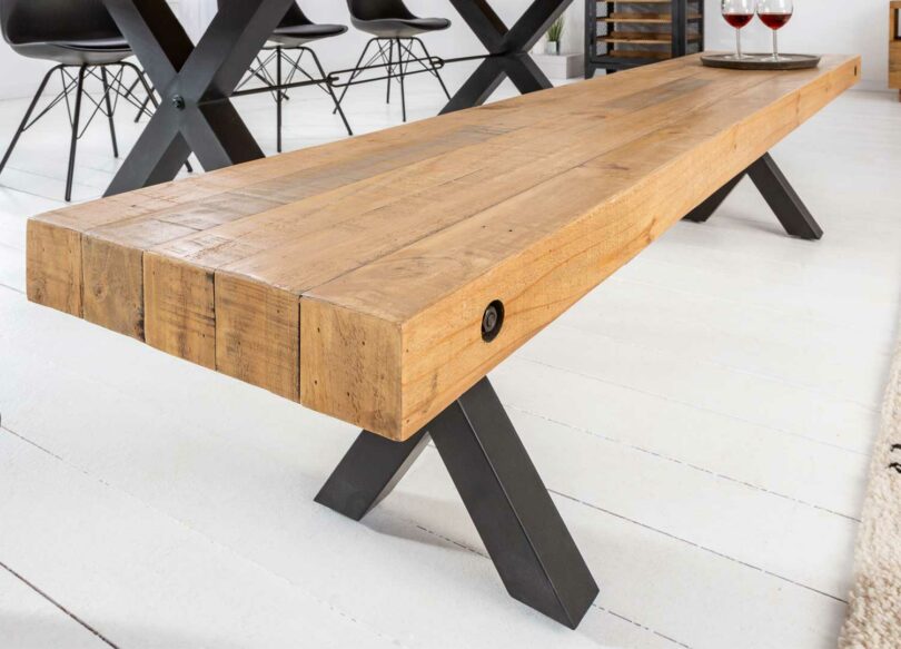 banc de salle à manger en bois