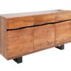 buffet en bois d'acacia style industriel