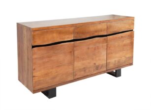 buffet en bois d'acacia style industriel