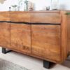 buffet en bois massif 160 cm