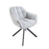 chaise moderne rotative gris clair - Gris clair