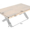 dimensions table basse en bois 110 cm