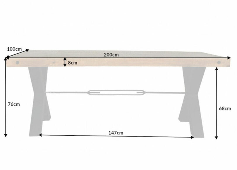 dimensions table de repas pour 8 personnes